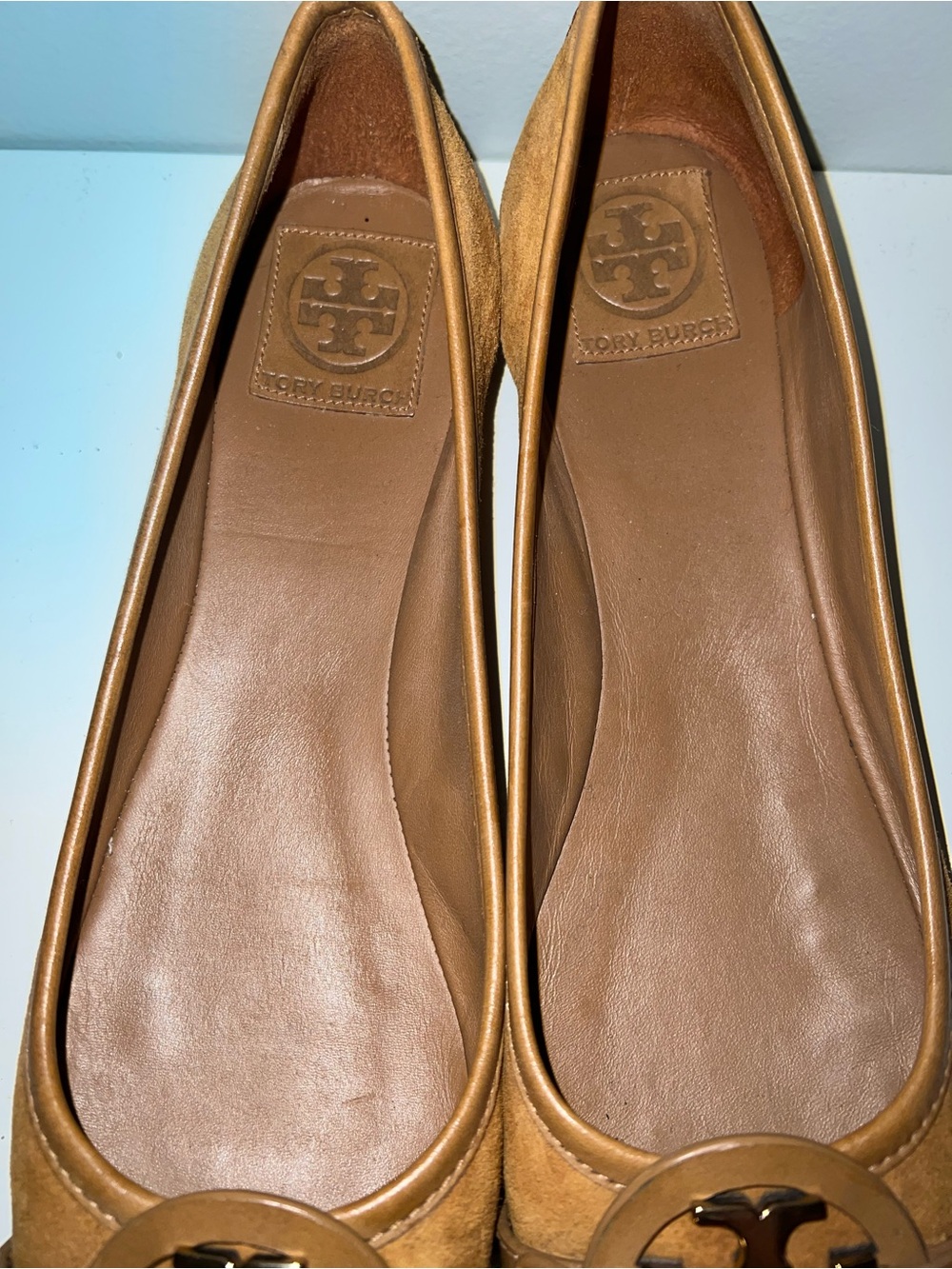 Tory Burch Suede Ballet Flats-Size 10 - Picture 9 of 10